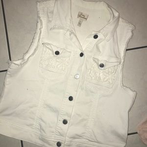 White Denim vest.